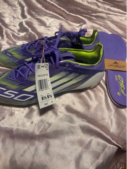 Adidas F50 Elite FG Soccer Cleats – Men’s Size 8.5 – Purple/Lime – NEW
