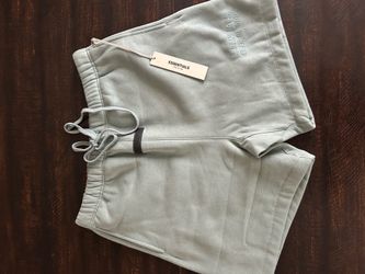 Fear of god sage green shorts