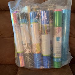 Bag Of Cricut Vinyl Some New Some Used 