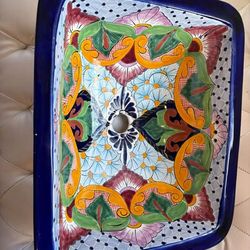 Hand painted Mexican sink