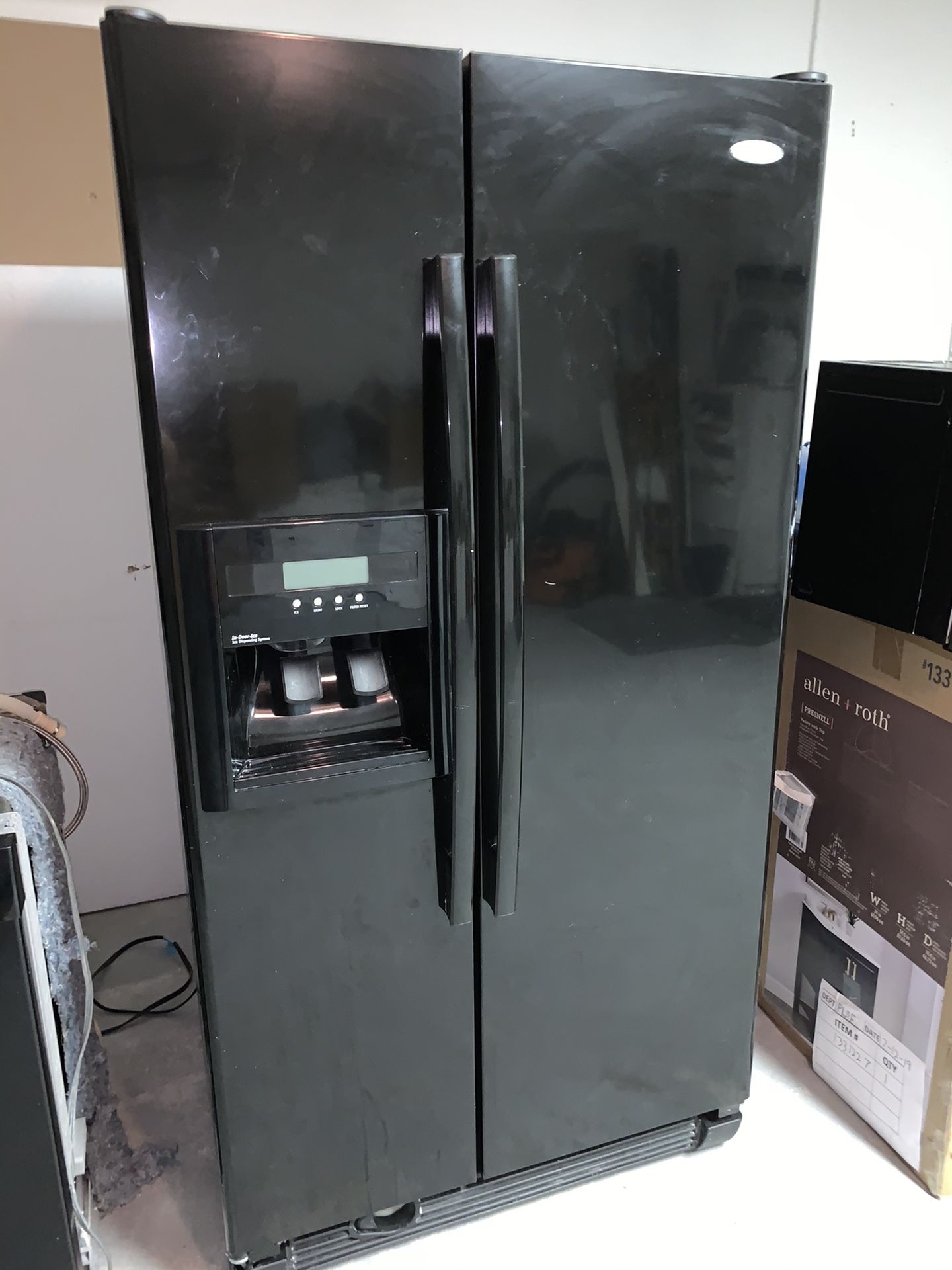 Whirlpool side by side black refrigerator for Sale in Weston, FL OfferUp