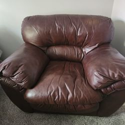 Leather Oversize Chair