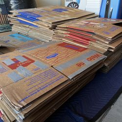 cardboard moving boxes, large medium & small