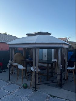 Beige gazebo