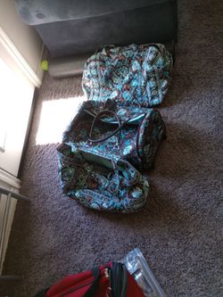 Three Piece Vera Bradley Luggage Set