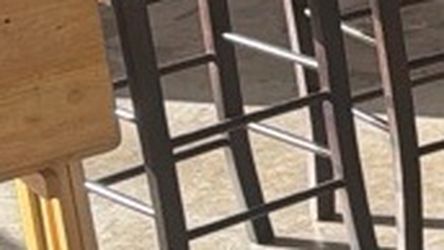 Woven Seat Wooden Bar Stool