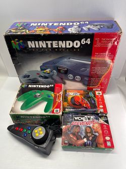 Nintendo 64 Game System CIB Bundle Games Controllers Complete