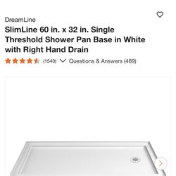 Dreamline pan base (white)