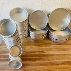 28pcs set original Wilton Aluminum Round Cake Pan Set for Tiered Cakes, Durable, Even Heating