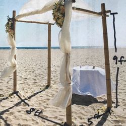 Beautiful Bamboo Wedding Arbor