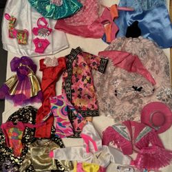 Barbie Immaculate Dresses, Etc. Early 2000’s