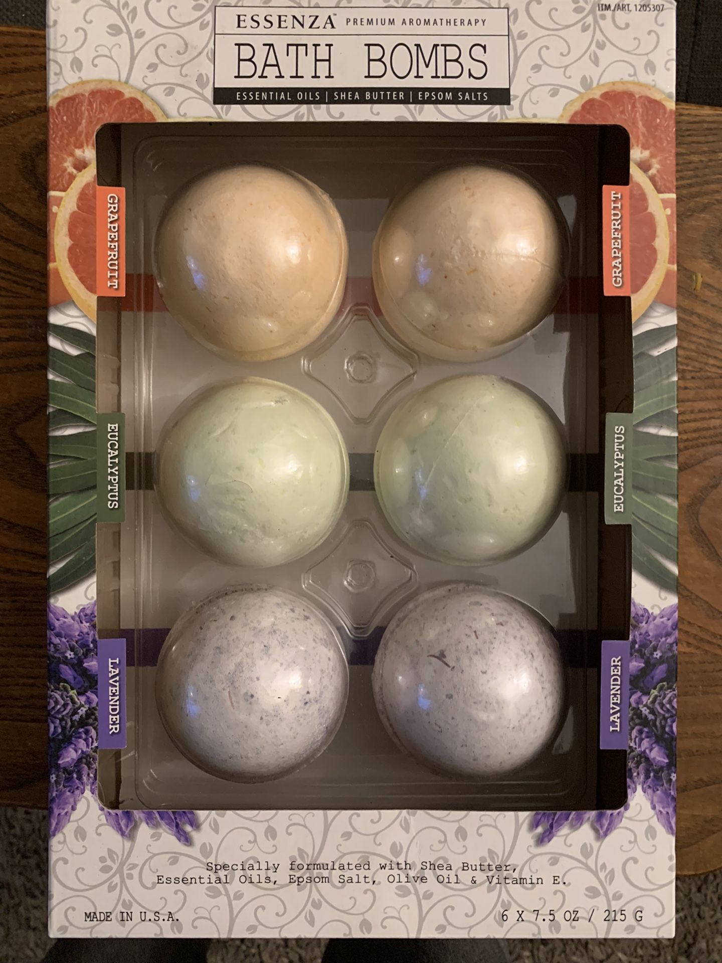 Essenza Premium Aromatherapy Bath Bombs With Essential Oils She’s Butter And Epsom Salts