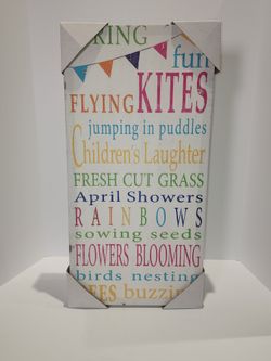 Canvas Art, Distressed Style,NEW