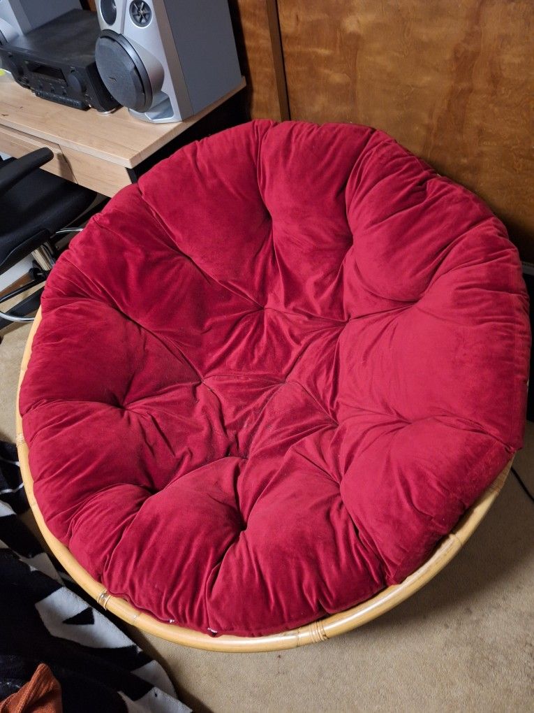 Red Papasan Chair