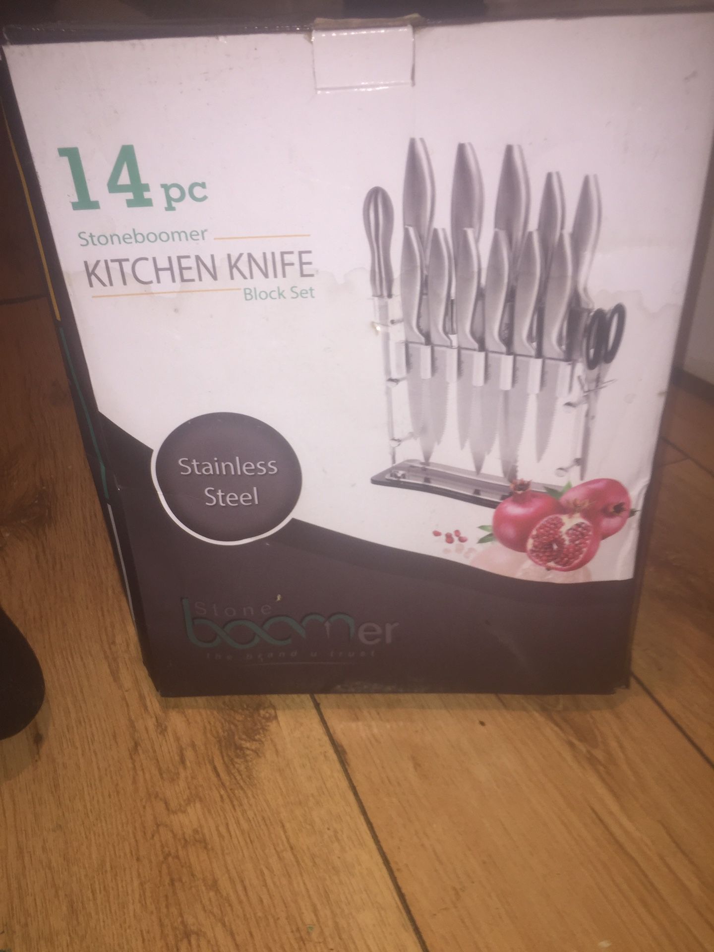 14 piece stone boomer kitchen knife set