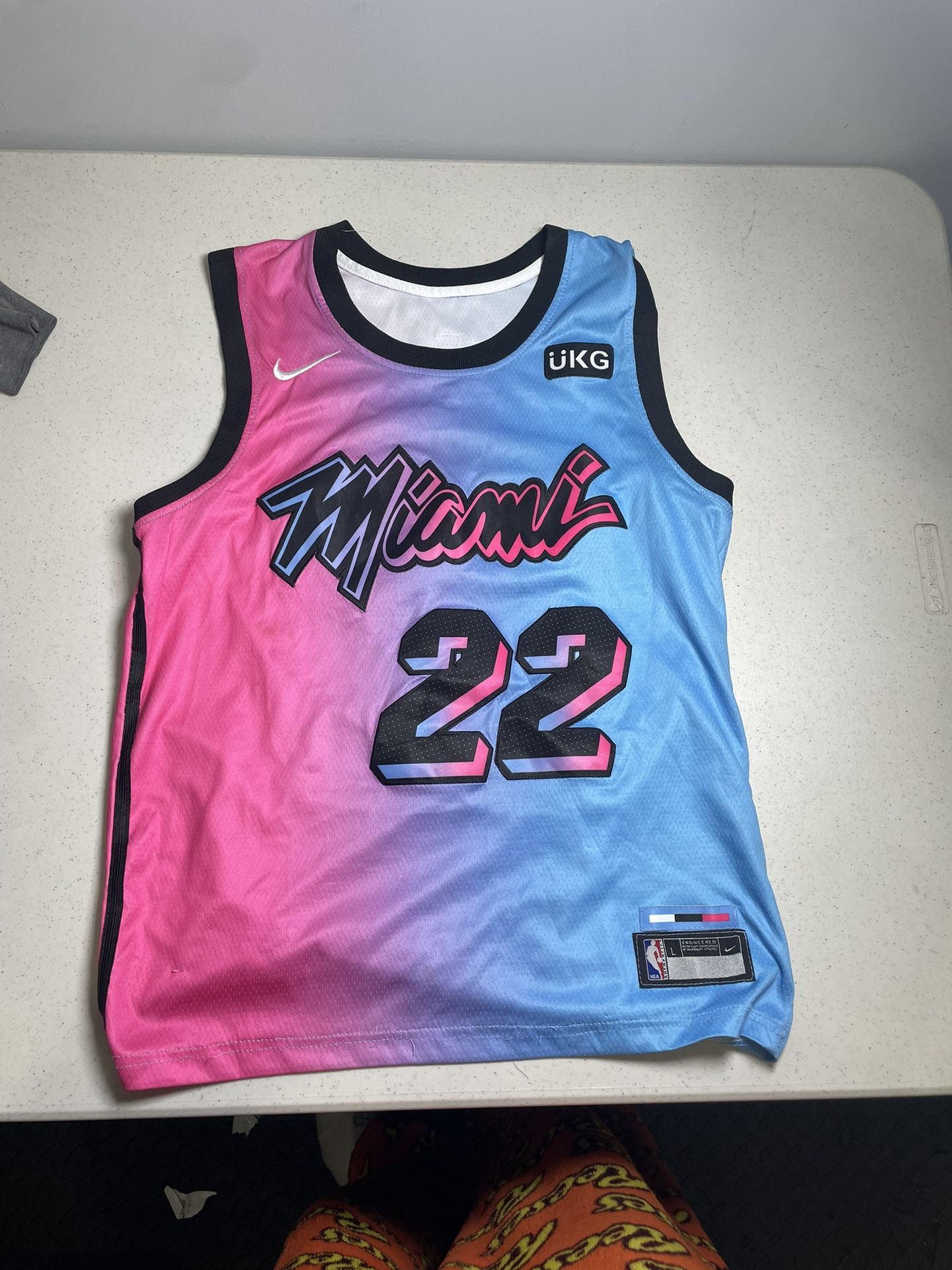Blue & Pink Jimmy Butler Miami Jersey 