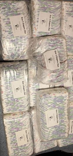 Baby diapers size 3, 265 count