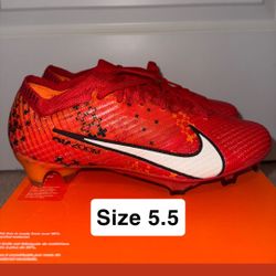 Size 5.5 Nike Zoom Mercurial Vapor 15 Elite FF1165-600 Soccer Cleats