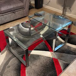 Two End Glance Tables In Middle Coffee Table web Tub Lamps