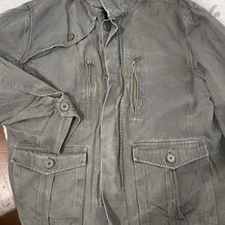 Black Scale Mens Cargo Jacket Mens-Large