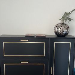 3 Drawer Shoe Storage Cabinet with 1 Door