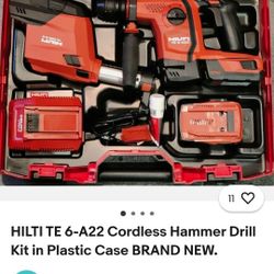 Hillary Corliss hammer drill.
Set