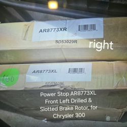 Power Stop AR8773XL Front Left Drilled & Right Slotted Brake Rotor, 0