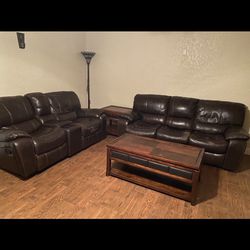 Leather Living Room Set. Best Offer Need Fast Sale!
