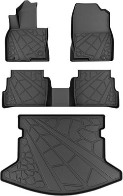 Floor Mats for 2017-2025 Mazda CX5 All Weather, TPE Material, Custom Fit, Floor Liners, Car Mats, Cargo Mat, Trunk Mat, Easy Clean, Non-Slip