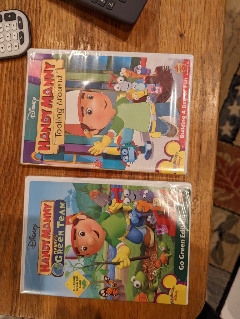 2 New Disney Handy Manny Dvds