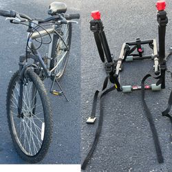 Bicycle & 2 Bicycle Trunk Mounted Bike Rack Carrier