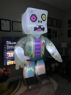 New Minecraft Inflatable Zombie Character Decoration