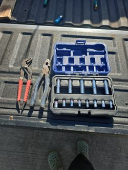 Sockets And Kobalt Clines And Milwaukee Pliers
