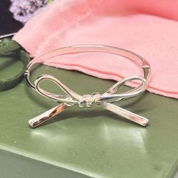 Kate Spade Skinny Mini Bow Silver Bangle