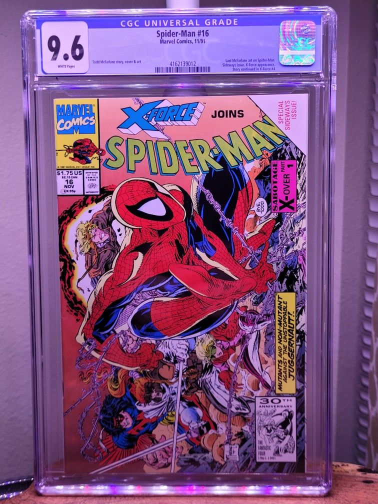 Spider-Man #16 CGC 9.6 Newsstand 1991 Last McFarlane!!