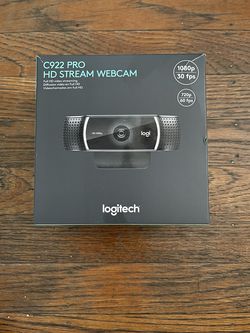 Logitech C922 Pro Stream HD Webcam - Open Box, Unused