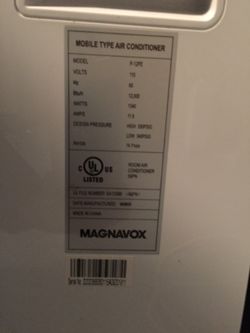 Magnavox Portable Air Conditioner 12000 Btu With Remote For Sale In Harrisburg Pa Offerup
