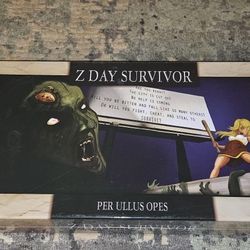 Z DAY SURVIVOR Zombie Board Game 2010 'Per Ulles Opes' Brand New Factory Sealed!