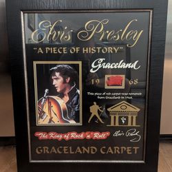 Elvis Graceland Red Carpet Shadowboxe