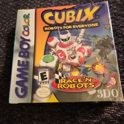NEW CUBIX Robots for Everyone Race 'N Nintendo Game Boy Color GBC

