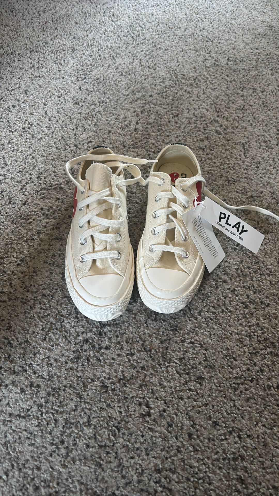CDG Converse White