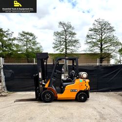 2020 Mitsubishi FG25N Forklift 5,000 Lbs LPG 4-Stage Pneumatic Cat- 2,002 Hours