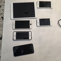 Assorted Iphones and Small Ipad