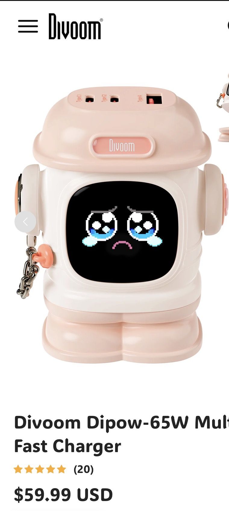 Divoom Fast Charger Socket