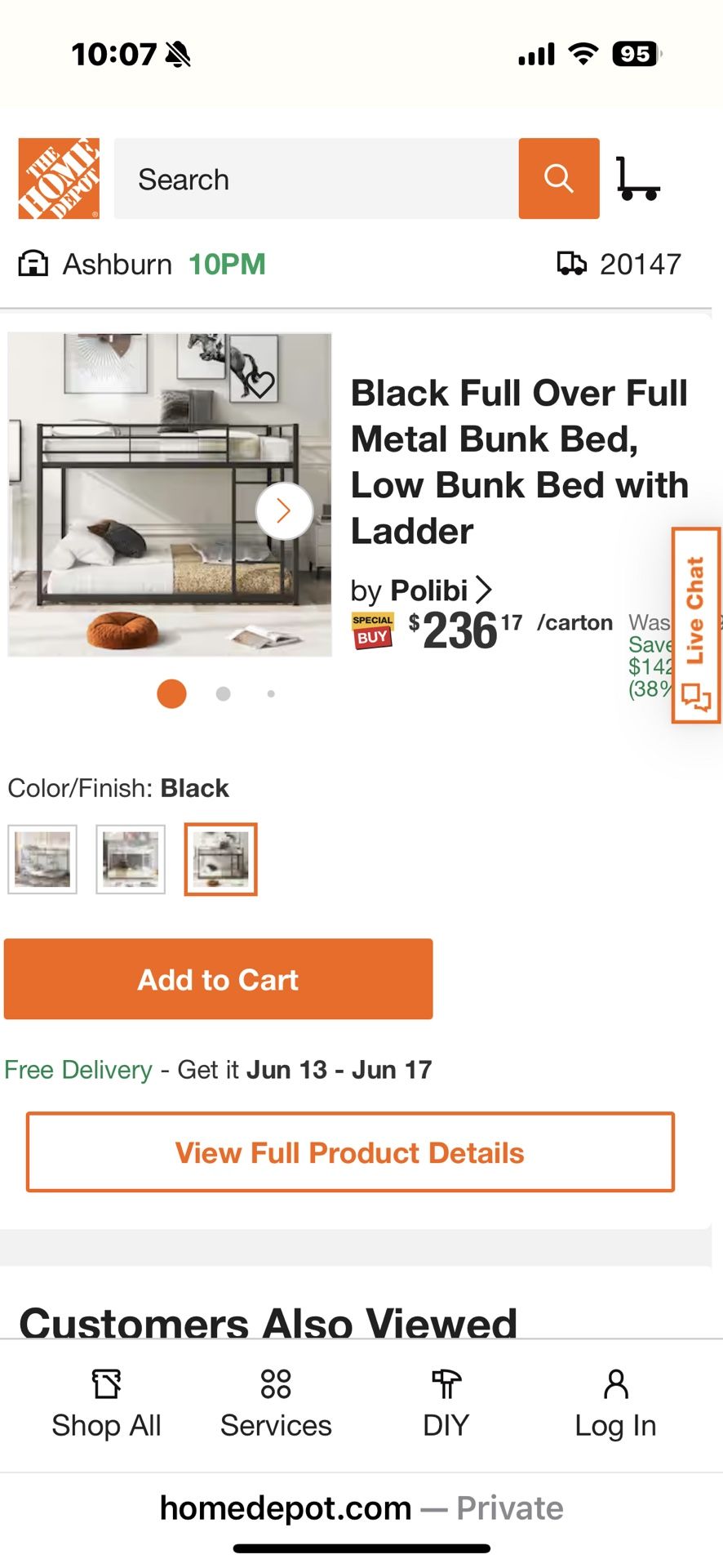 Full Over Full Metal Bunkers-perfect Condition