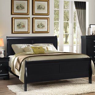 Louie Black bed Frame Queen Size Good Conditions