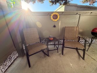 Rocking patio chairs