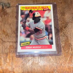 1986 Fleer Eddie Murray Baseball Card Baseballs Best Sluggers 