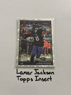 Lamar Jackson Baltimore Ravens All-Pro QB Topps Short Print Insert Card.
