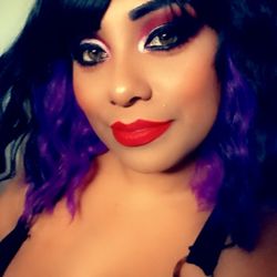 $18  2-TONED BLACK & PURPLE WIG 🖤💜💜🖤